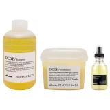 Набор для ежедневного ухода за волосами: шампунь 250 мл + кондиционер 250 мл + масло для волос 135 мл (Essential Haircare)