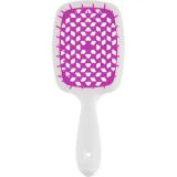 Щетка Superbrush с закругленными зубчиками бело-фиолетовая, 20,3 х 8,5 х 3,1 см (Щетки)