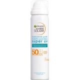 Солнцезащитный увлажняющий сухой спрей для лица Super UV SPF50, 75 мл (Amber solaire)