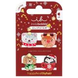 Мини заколки-крабики для волос детские Sparkle in a Cup, 4 шт (Clipstar)