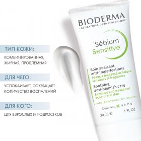 Bioderma Крем против воспалений и черных точек Global, 30 мл. фото