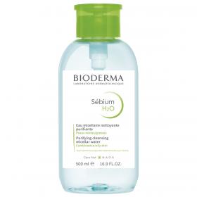 Bioderma Мицеллярная вода для жирной и проблемной кожи с помпой, 500 мл. фото