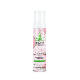 Hempz Гель-мусс для душа Pink Pomelo  Himalayan Sea Salt Herbal Foaming Body Wash, 250 мл. фото