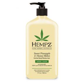 Hempz Молочко для тела увлажняющее Sweet Pineapple Honey Melon Herbal Body Moisturizer, 500 мл. фото