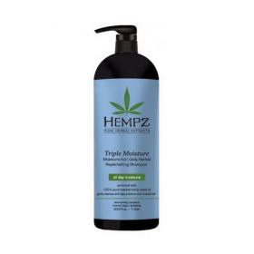 Hempz Шампунь с эффектом тройного увлажнения Triple Moisture Replenishing Shampoo, 1000 мл. фото