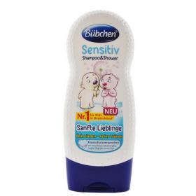 Bubchen Шампунь для мытья волос и тела для детей с чувствительной кожей Ласковый и нежный 230мл. фото