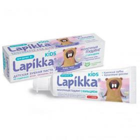 Lapikka Зубная паста Lapikka Kids Молочный пудинг с кальцием, 45 г. фото