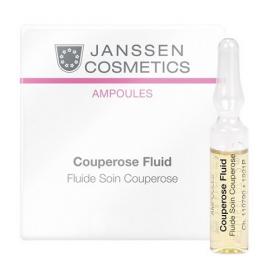 Janssen Cosmetics Сосудоукрепляющий концентрат для кожи с куперозом Couperose Fluid, 3 ампулы  х 2 мл. фото