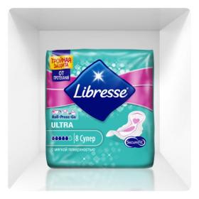 Libresse Прокладки Ultra Super с мягкой поверхностью 8 штук. фото