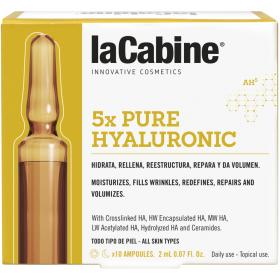 La Cabine Комплекс из 5 видов гиалуроновой кислоты в ампулах 5xpure Hyaluronic Ampoules, 10 ампул2 мл. фото