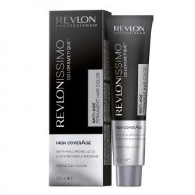 Revlon Professional Перманентный антивозрастной краситель с аргинином High CoverAge, 60 мл. фото