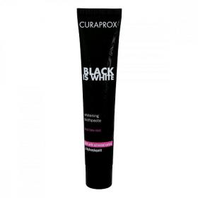 Curaprox Паста зубная Black Is White отбеливающая со вкусом лайма 90 мл. фото