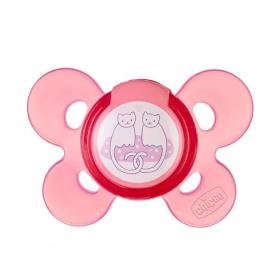 Chicco Силиконовая пустышка Physio Comfort Котики, 1 шт., 6-12 мес.. фото