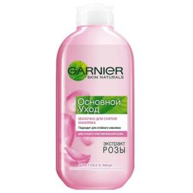 Garnier Мягкое молочко Основной уход для снятия макияжа для чувствительной кожи, 200 мл. фото