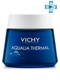 Vichy Ночной гель-маска для увлажнения чувствительной и усталой кожи лица Thermal Spa, 75 мл. фото