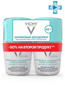 Vichy Дуопак Дезодорант 48 ч против избыточного потоотделения 50 мл х 2 шт.. фото