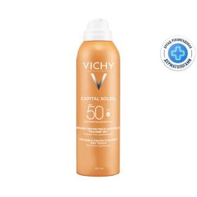 Vichy Солнцезащитный увлажняющий спрей-вуаль SPF 50, 200 мл. фото