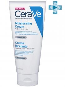 CeraVe Увлажняющий крем для сухой и очень сухой кожи лица и тела детей и взрослых 177 мл. фото