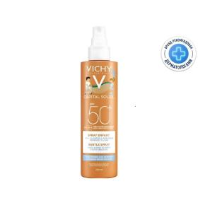 Vichy Легкий водостойкий солнцезащитный спрей для детей SPF 50 с повышенной защитой, 200 мл. фото