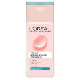Loreal Paris Тоник для нормальной и смешанной кожи Бесконечная свежесть, 200 мл. фото