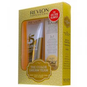 Revlon Professional Набор Теплый блонд крем-краска 100 мл  шампунь-кондиционер 275 мл. фото