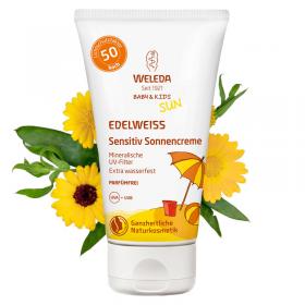 Weleda Натуральный солнцезащитный крем для младенцев и детей SPF 50, 50 мл. фото