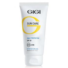 GiGi Солнцезащитный крем с защитой днк Daily Protector For Normal To Dry Skin SPF30, 75 мл. фото