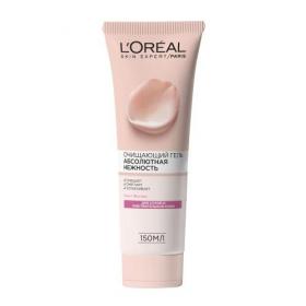 Loreal Paris Очищающий гель для лица Абсолютная нежность для сухой и чувствительной кожи, 150 мл. фото