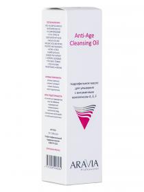 Aravia Professional Гидрофильное масло для умывания с витаминным комплексом А,Е,F Anti-Age Cleansing Oil, 110 мл. фото