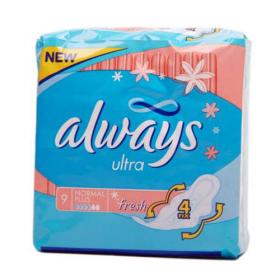 Always Олвейс,  Женские гигиенические прокладки Ultra Fresh Normal Plus Single. фото