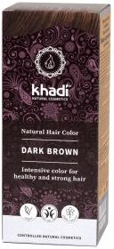 Khadi Растительная краска для волос темно-коричневый 100 г. фото