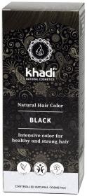 Khadi Растительная краска для волос черный 100 г. фото