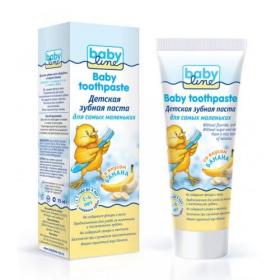 Baby line Детская зубная паста со вкусом банана, 1-4 лет, 75 мл. фото