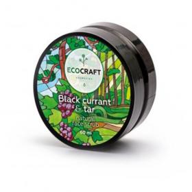 EcoCraft Скраб для лица Черная смородина и смола, 60 мл. фото
