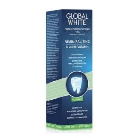 Global White Гель реминерализирующий для полости рта со фтором, вкус яблоко-мята 40 мл. фото
