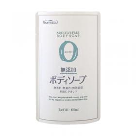 Kumano Cosmetics Жидкое мыло для тела для чувстительной кожи Pharmaact Mutenka Zero, сменный блок 450мл. фото
