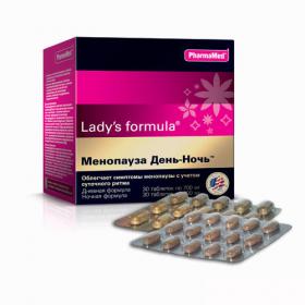 Ladys Formula Менопауза День-Ночь Дневная формула таблетки 30  Ночная формула таблетки 30. фото