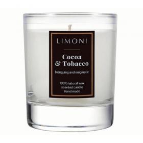 Limoni Ароматическая свеча Какао и Табак Cocoa  Tobacco 160 гр.. фото