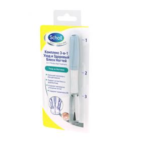 Scholl Комплекс 3-в-1 уход и здоровый блеск ногтей. фото