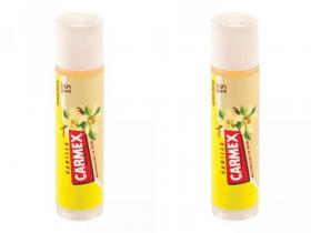 Carmex Набор Бальзам для губ с запахом ванили с защитным фактором SPF 15 в стике, 1 шт2 штуки. фото