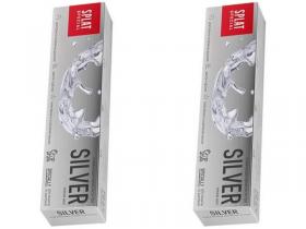 Splat Набор Освежающая зубная паста-гель Silver, 75 мл2 штуки. фото