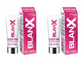 Blanx Набор Pro Glossy Pink Зубная паста Про-глянцевый эффект2 штуки. фото