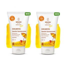 Weleda Комплект Натуральный солнцезащитный крем для младенцев и детей SPF 50, 2х50 мл. фото