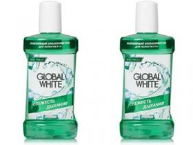 Global White Набор Освежающий ополаскиватель  300 мл2 штуки. фото
