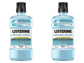 LISTERINE Набор Ополаскиватель для полости рта Свежая Мята 500 мл2 штуки. фото