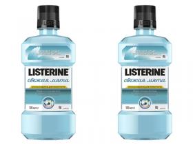 LISTERINE Набор Ополаскиватель для полости рта Свежая Мята 500 мл2 штуки. фото