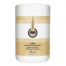 Kaaral Восстанавливающий кондиционер с пшеничными протеинами X-Real Reconstructive Conditioner, 1000 мл. фото