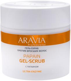 Aravia Professional Гель-скраб против вросших волос Papain Gel-Scrub, 300 мл. фото