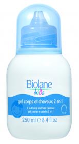 Biolane Гель для купания и шампунь 2 в 1 для детей с 3-х лет Kids Gel Corps Et Cheveux 2 En 1, 250 мл. фото