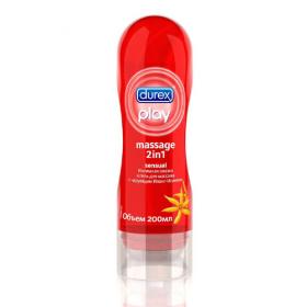 Durex Гель-смазка Play Massage Sensual 2 в 1, 200 мл. фото